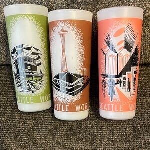 Seattle World Fair Souvenir Glass Set